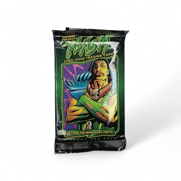 Topps Other - Vintage 1993 Plasm Zero Issue Factory Sealed Booster Pack / Trading Cards
